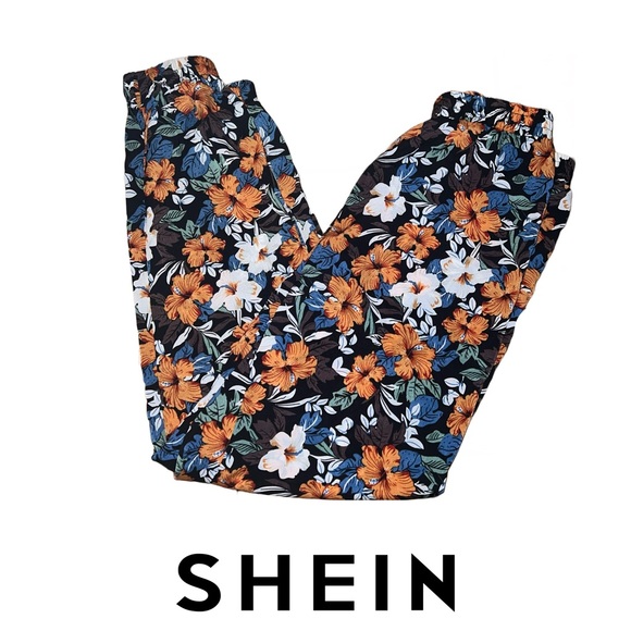 SHEIN | Floral Casual Light Material Joggers | Size Medium - Picture 1 of 4